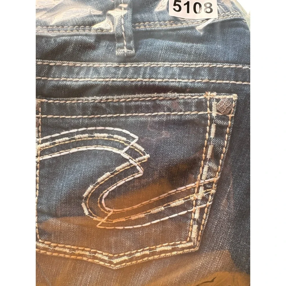 Silver Jeans Co Suki Bootcut Womens‎ 33x32 (35x31) Blue Denim Mid Rise Curvy Fit